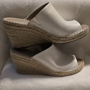 Charles By Charles David Cream Espadrille Wedges